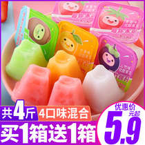 Net red flesh jelly snacks fruit pudding jelly mixed with multi-flavor childrens snacks snack snack snack food