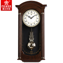 Overlord clock Chinese classical wall clock living room simple pendulum clock home silent large creative European music clock