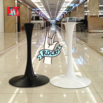 New round table stand iron table frame cast iron dining table foot bracket solid wood round table base stainless steel table leg shelf