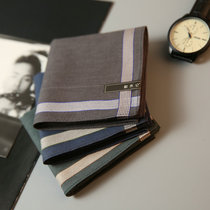 And wood-remember fireworks high-end handkerchief pure cotton mens sweat-absorbing handkerchief retro fashion 2021 New Years Day gift