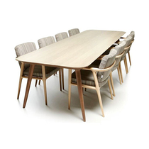 Nordic dining table solid wood long table table long strip modern simple wooden table table household rectangular log