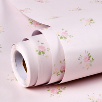 Wallpaper self-adhesive bedroom warm Korean pastoral small floral wallpaper Net red background wall refurbishment student dormitory