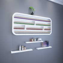 Nail shop shelf Wall-mounted display cabinet Nail oil glue cabinet storage wall rack Nail polish storage display rack placed on the wall