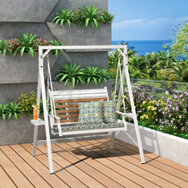 Outdoor swing rocking chair Outdoor courtyard Garden hanging basket Balcony household cradle chair hanging chair Aluminum alloy swing chair