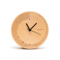 Creative pendulum clock ︱ originally designed students mute Nordic simple modern clock desktop solid wood creative clock
