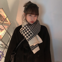 Civen & Kivan double-sided colorblock scarf scarf winter vintage Wild warm long wool scarf