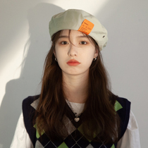 Civen & Kivan beret female spring summer breathable patch Japanese Joker painter hat fashion student cap