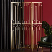 Ming War living room Wrought iron screen Metal hollow folding movable light luxury Nordic ins net red small apartment