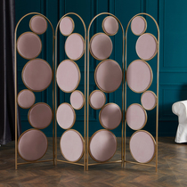 Ming war Nordic ins soft screen partition living room movable beauty salon home shade nail shop folding simple