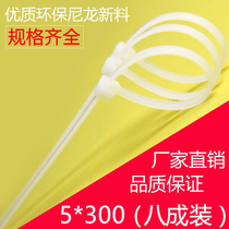 Tie 5*300 foot 200 Huayo nylon cable ties plastic cable ties black and white nylon cable ties