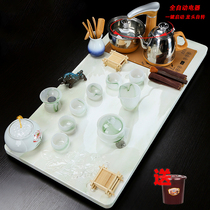 Marble living room household tea tray light luxury modern automatic one kung fu tea set tea set tea table Tea Sea