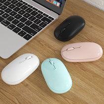 BOW flight world ipad mute wireless Bluetooth Dual-mode rechargeable mouse tablet girl cute portable suitable for Lenovo Apple MAC laptop without receiver mouse