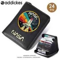 NASA Joint American Airlines young students large capacity multi-function card package mens tide card card holder