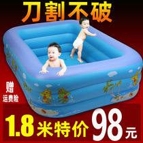 Large extra thick childrens inflatable swimming pool Household infant baby paddling pool Oversized adult bathtub raised