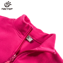 tectop probe fleece mens and womens fleece jacket fleece jacket fleece jacket fleece semi-cardigan autumn and winter outdoor