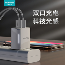 Romax Dual usb Apple Charger head 2a Android x for iphone6 6s7 8plus 11pro Huawei xs Xiaomi max Fast Charge xr10W