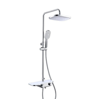 Huida platform high pressure difference self-cleaning shower constant temperature shower bathroom shower set all copper faucet
