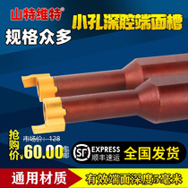 Small inner hole end face groove knife plane deep hole end face groove processing small diameter CNC tool rod end face groove knife large cut depth