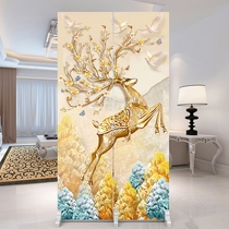 Light luxury screen folding mobile net red partition living room into the house to block the entrance of the bedroom toilet modern simple