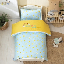 Thickened childrens quilt cover cotton sandwich kindergarten quilt three-piece set six-piece set with core mattress cotton special baby customization