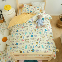 Kindergarten is set three-piece childrens quilt six-piece bedding bedding pure cotton babys special nap shells