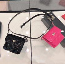 Internet celebrity ini fashion all-match single little red book Internet celebrity waist bag patent leather twin bag small fragrant style rhombic breast bag