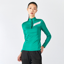 Naqu outdoor ski quick clothes womens long sleeves autumn and winter plus velvet thickened running sports thin velvet mountain climbing fitness clothes