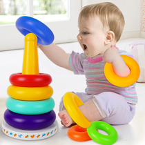 Stacked music childrens educational early tumbler girl one-year-old baby ferrule stacked ring toy baby stacked tower