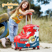 Egg yolk brother joint luggage case universal wheel suitcase men and women cartoon baby can sit can ride childrens suitcase tide