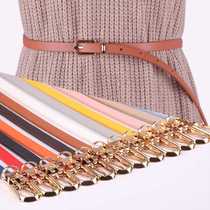 Belt womens fine decorative dress simple fashion Joker with skirt sweater Korean version of small Belt women Korean fine tide