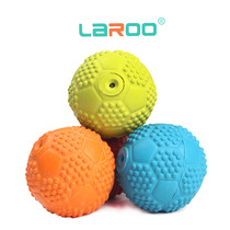 laroo Leno educational vocal pet toy natural rubber Football toy dog hollow toy ball molars