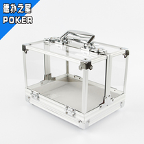 Portable Texas chip box 600 yards acrylic transparent portable chip box for club competitions