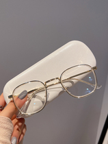Japanese Cosp Kosp Daily Miscellaneous Wind Understanding Small Frame Small Face Flat Mirror Female Art Anti-blue Light Plain Glasses