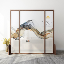 New Chinese screen partition living room simple modern entrance home cover porch screen mobile landscape