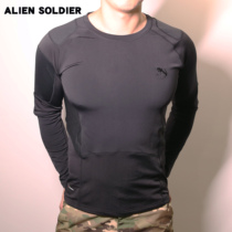 ALIEN SOLDIER autumn and winter tight warm T-shirt long sleeve military fans outdoor sports products fitness mens training clothes