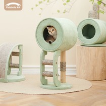 Solid wood cat climbing frame cat nest cat tree one luxury cat nest cat nest cat scratch board catch column Four Seasons General cat supplies
