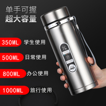 304 sling thermos cup large capacity Cup car cup warm warm gift Cup l1000ml men and women cold portable