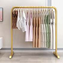  Clothes rack floor-to-ceiling steel pipe simple folding household bedroom balcony dormitory cool and dry clothes hanging clothes rod storage rack