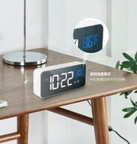 Electronic alarm clock LED smart charging music noise simple digital luminous silent bedroom student bed head
