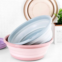 Telescopic folding basin silicone washbasin compression portable baby home travel foldable washbasin size