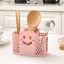  Household chopstick cage Kitchen drain chopstick basket storage tube mildew-proof shelf Tableware spoon storage box Chopstick holder