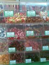 Food box acrylic candy box plum rack transparent box plastic supermarket snack rack dust and anti-fly