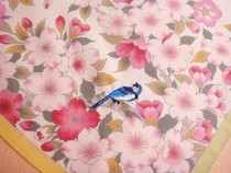 Made in Japan Yamamoto Ren embroidered handkerchief cotton elegant soft womens embroidery brand handkerchief sweat towel recommended
