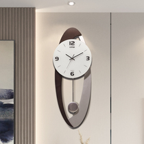 Wall clock living room clock home fashion mute simple modern light luxury decorative clock hanging wall Net red electronic clock