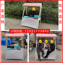 Market stall car outdoor scaffolding stalls display stand real wooden Bazaar mobile car night market snacks
