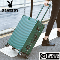 Playboy luggage large capacity trolley box Strong durable small 20 inch suitcase for men and women 26 inch