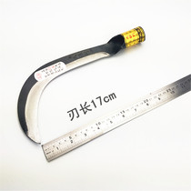 Long Pauli manganese steel small hook sickle no-grinding agricultural sickle cutting knife harvesting wheat corn rice garden weeding