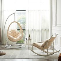 Sling basket rattan chair indoor swing lazy rocking chair balcony lounge chair hanging chair home 1017z
