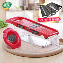 Potato shred shredder household multifunctional cutting board kitchen shredder bean shaved chip slicing shavender bean shaved slicing silk artifact
