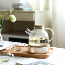 Kajima House High Borosilicate Glass Teapot Brewing Tea Tea Tea Tea Tea Tea Set Flower Teapot Set Home